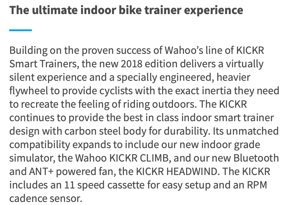 Wahoo Fitness KICKR Trainer V5