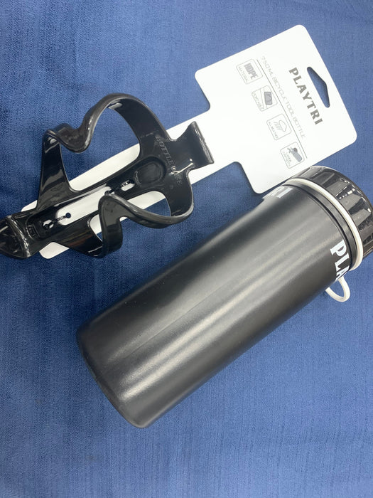 Playtri 750 ML Bicycle Tool Bottle with Cage