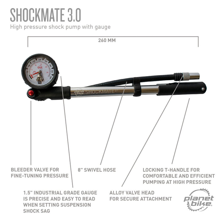 Planet Bike Shockmate 3.0 Shock Pump