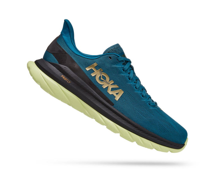 Hoka One One Men's Mach 4 - Blue Coral/Black