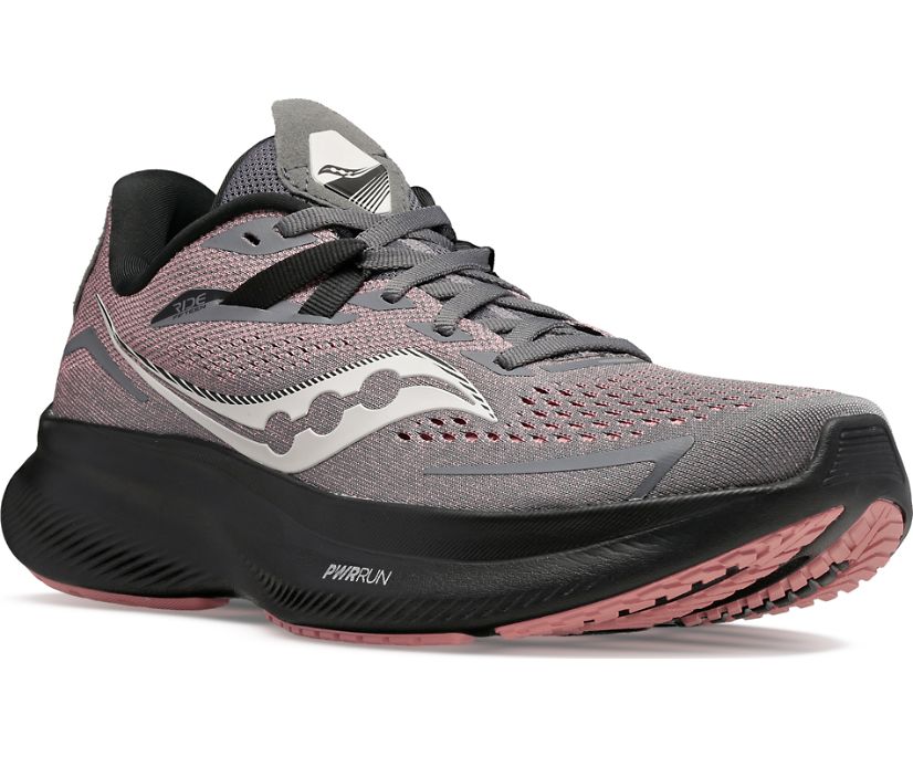 Saucony Women's Ride 15 - Charcoal/Shell