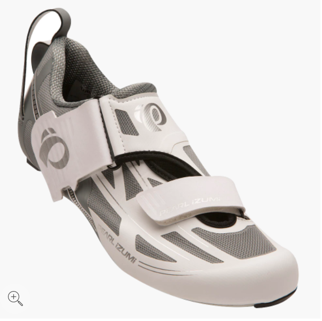 Pearl Izumi Women's Tri Fly ELITE V6 Triathlon Bike Shoes - White/Silver